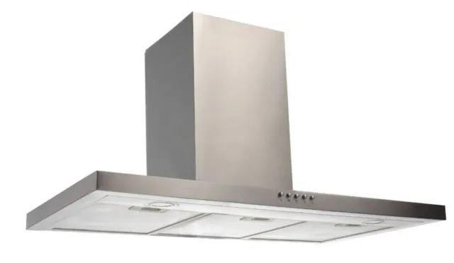 Amica Premier 3780271 Kamin Dunstabzugshaube 90cm Edelstahl silber Abluft Umluft