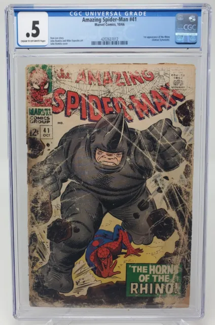 Amazing Spider-Man #41 CGC .5 1st Appearance Rhino! Stan Lee! Marvel 1966