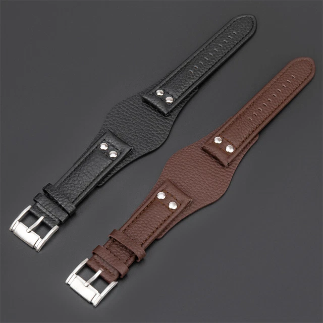 ONECMN Lederen Horlogeband Voor Fossil CH2592 CH2564 CH2565 CH2891CH3051 polsband 22mm mannen lade riem met klinknagel stijl, 22mm, agaat