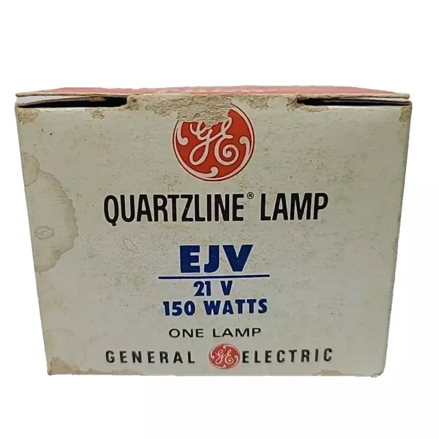 Bombilla proyector de cuarzo GE EJV 21V 150W vatios luz principal deslizante original