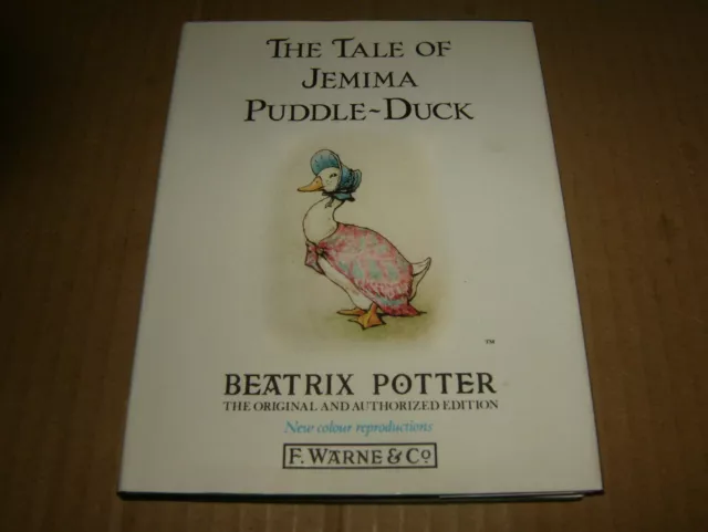 The Tale Of Jemima Puddle-Duck by Beatrix Potter, HB/DJ Book#9 Good-Shape,1995.