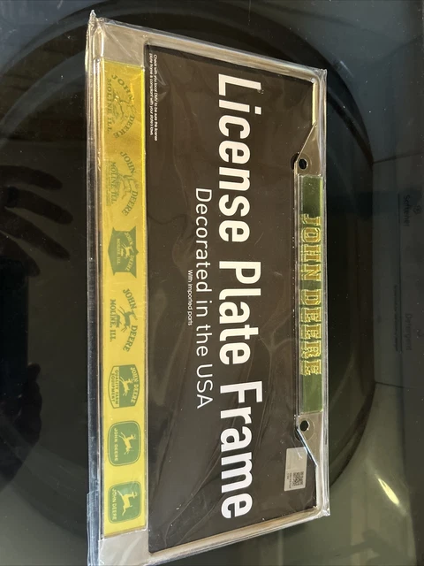 WinCraft John Deere License Plate Frame Vintage