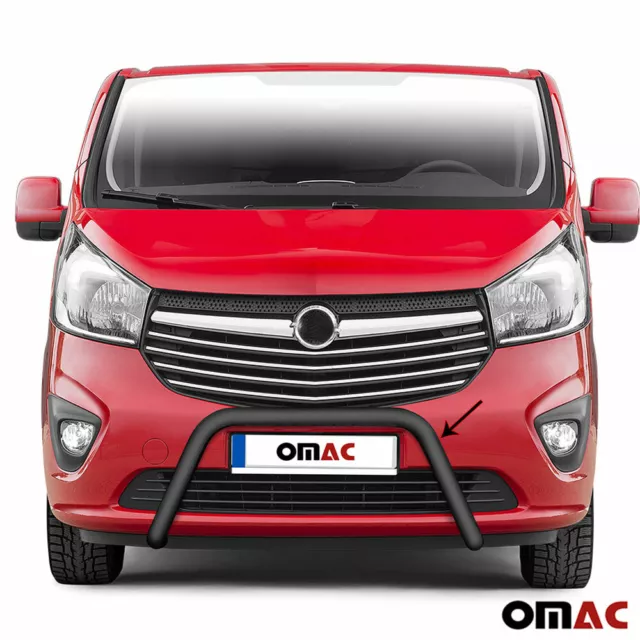 Frontbügel Frontschutzbügel für Opel Vivaro 2014-2019 mit ABE Stahl Schwarz