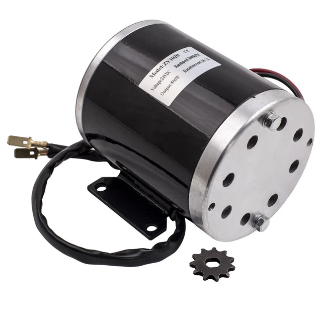 Kit Moteur électrique 500W 24V – Brosse + Contrôleur + Batterie – Scooter/VTT électrique