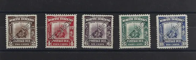 Nordborneo, 1939, P 49-53 Spec., ungebraucht
