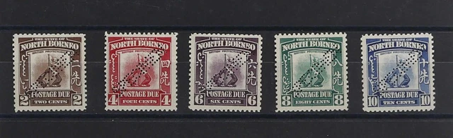 Nordborneo, 1939, P 49-53 Spec., ungebraucht
