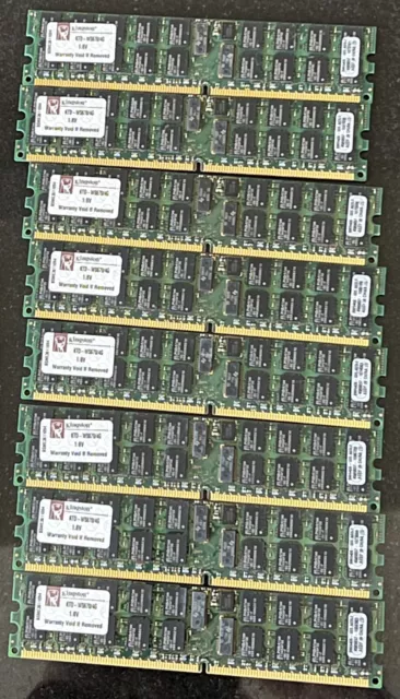 8X 4GB Kingston KTD-WS670/4G DDR2 400Mhz ECC RAM Server Memory  Dell 1850/55,HP