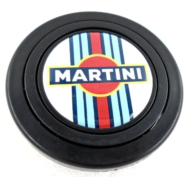 MARTINI RACING STEERING wheel horn push button. Fits Momo Sparco OMP