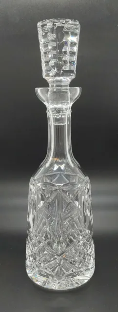 Vintage WATERFORD CRYSTAL IRISH GLASS SIGNED WINE SPIRITS ARCHIVE DECANTER 13"
