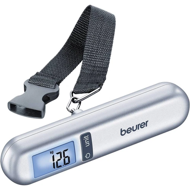 Beurer 732.12 Kofferwaage Wägebereich (max.) 40 kg Ablesbarkeit 10 g Silber