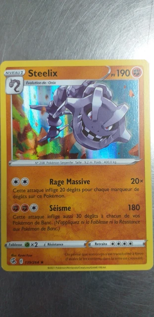 Pokemon Card Steelix 139/264 Fusion Fist, Booster Out, French
