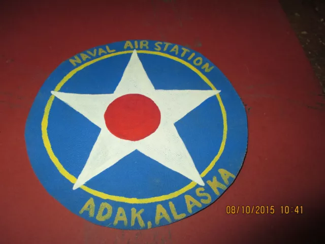 Wwii Usn Naval Air Station Adak Alaska  Jacket  Patch