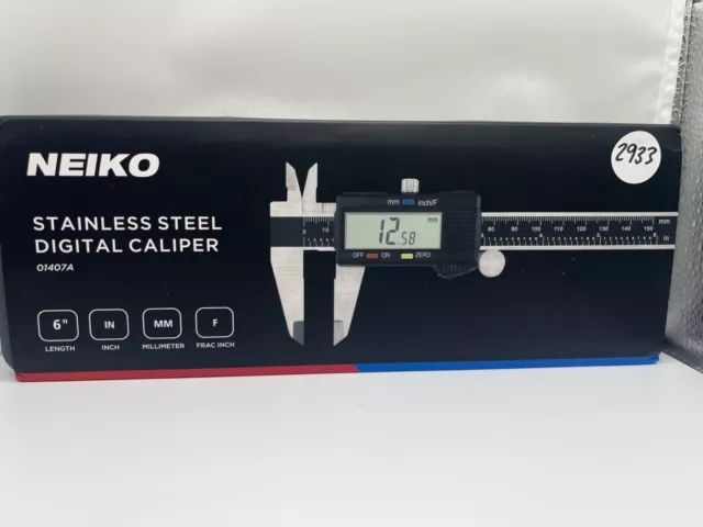 NEIKO 01407A Electronic Digital Caliper 0-6 Inches Stainless Steel Construction