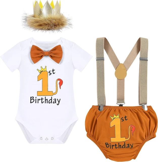 FYMNSI Baby Boy Wild One Tema primo 1 ° compleanno torta leone