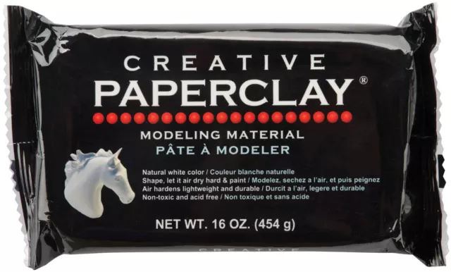 Creative Paperclay Modeling Material 16oz-White 0811