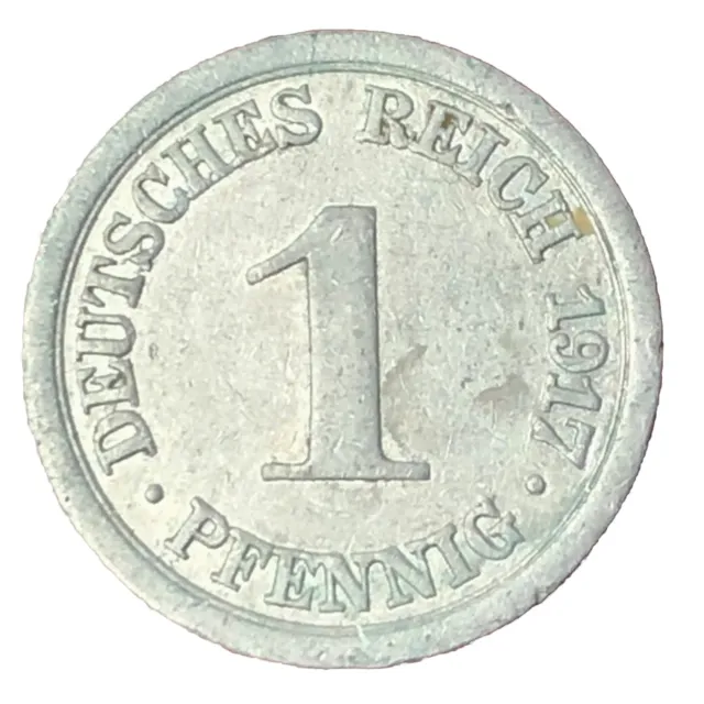 Kaiserreich 1 Pfennig 1917 A . Aluminium