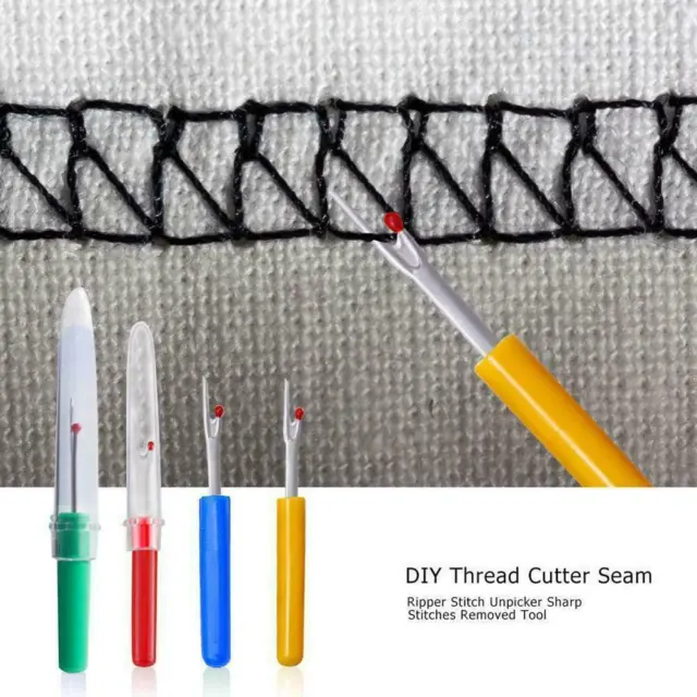 Creative Plastic Handle Seam Stitch Ripper Unpicker Thread Tool Sew Cutter .AU