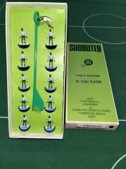 Subbuteo Team Ref Hw 163 Uruguay In Mint Condition In Named World Cup Box