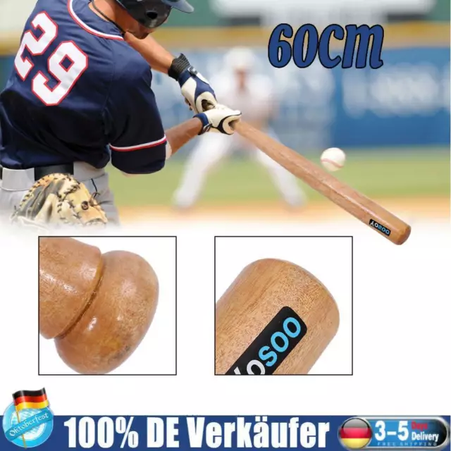 US Baseballschläger Holz 60cm American Baseball Schläger natur Birke massiv