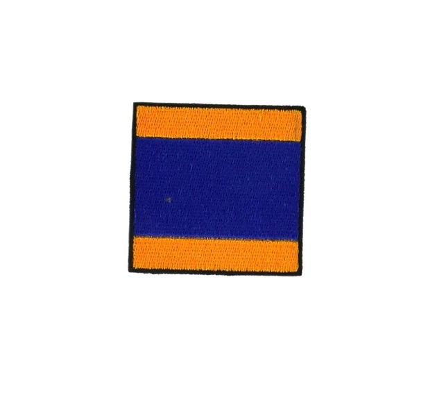 Porte-clés Brodé Drapeau Maritime - Lettre O (OSCAR) - Patch Tissu - France
