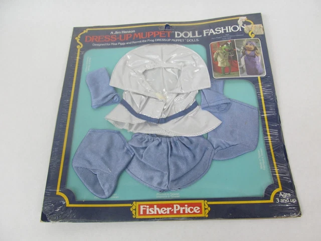 vtg Fisher Price Dress-up Muppet Doll Fashion Miss Piggy NOS Pigs in Space