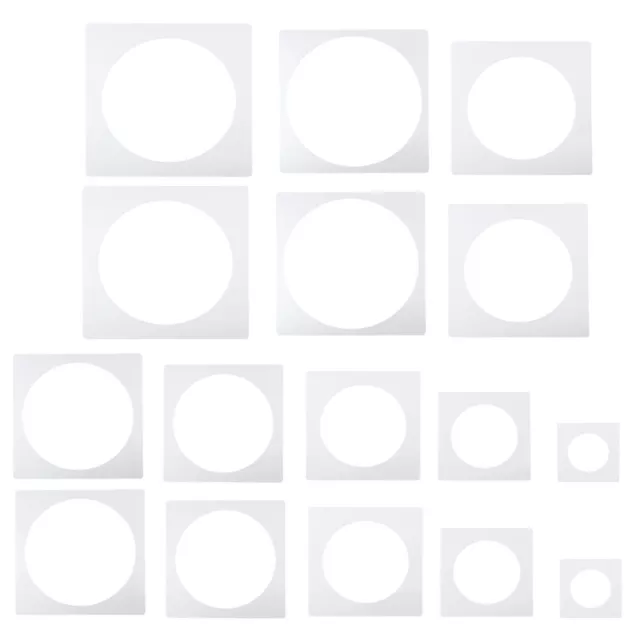 Circle Painting Stencils, 16 Pack Paint Stencils Painting Template Stencil