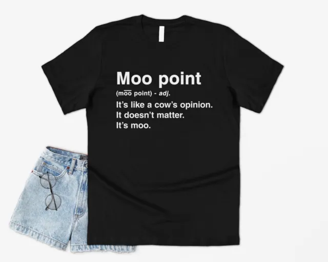 Joey's Moo Point T-shirt Tee Funny Friends Slogan Graphic 90's Joey Tribbiani