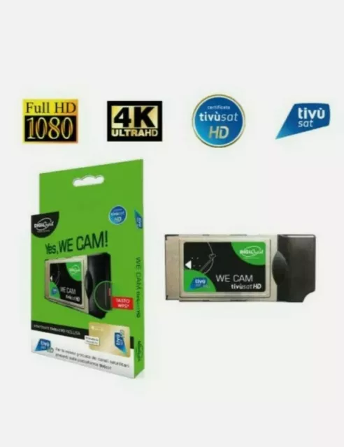 2 Pezzi Cam Hd 4K Tivusat Gold Ultima Generazione Senza Scheda Tessera