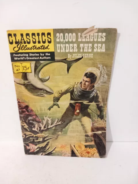 Classics Illustrated no 47 20,000 leagues under the sea 1960s uk release