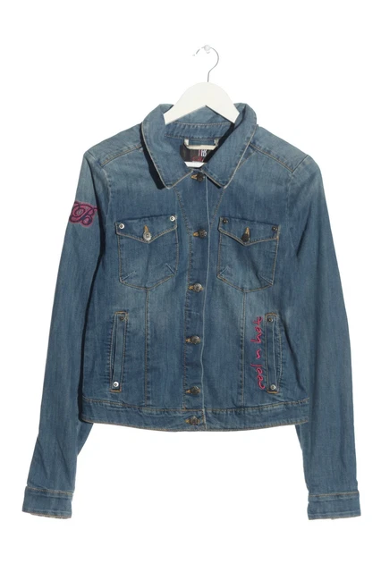 PB Giacca denim Donna Taglia IT 40 blu-rosa-bianco stile casual