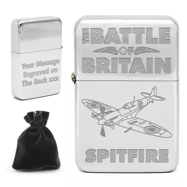 Personalised Battle of Britain Lighter Spitfire Hurricane Lancaster WW2 Memorial