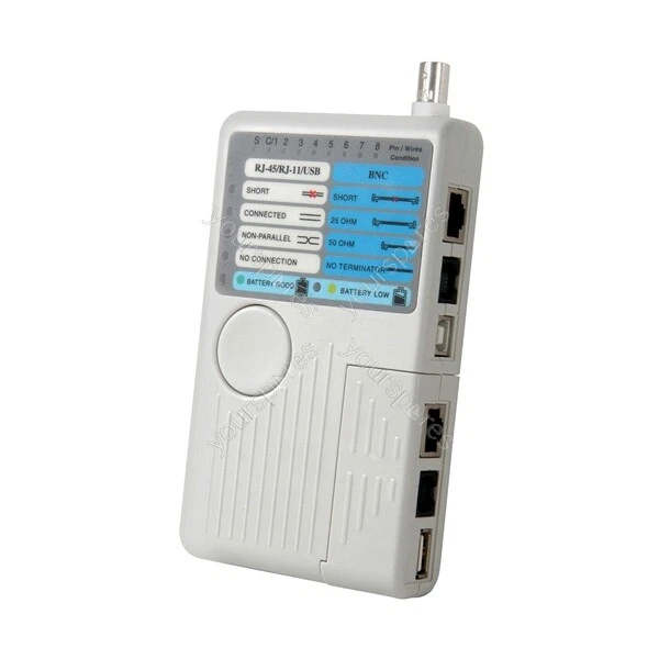 Mercury 4-in-1 Remote Network Cable Test Meter - Tester Port - TST-C1