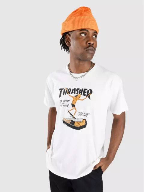 Thrasher Tee Neckface Coffin White Premium Skateboard Magazine T-Shirt