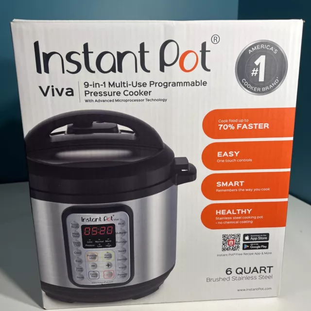 INSTANT POT, 6-QUART Max, 9-in-1 Multi-Use Programmable Electric ...