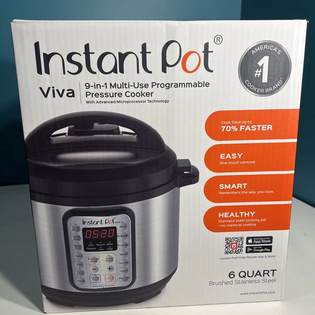 INSTANT POT, 6QUART Max, 9in1 MultiUse Programmable Electric