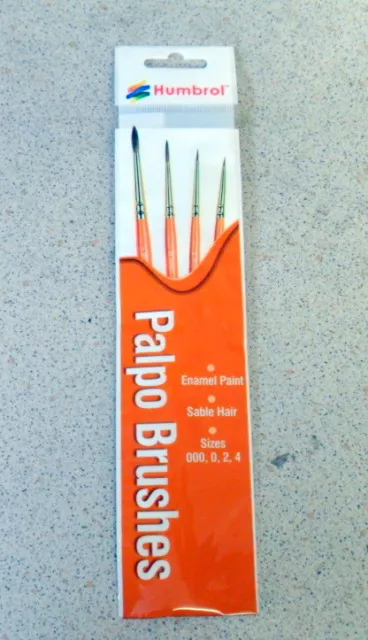 Humbrol Paint Brush Pack(4) PALPO BRUSHES