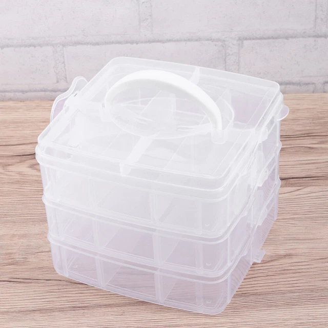 Portagioielli in plastica organizer perline bambino contenitore giocattoli bambini