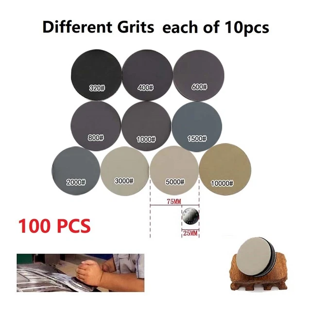 Natury Nails Pododisques Expert – 100 Schleifpapierscheiben Für Pediküre-Fräser, 25 Mm, Körnung 180 | Zum Entfernen Von Schwielen & Rauer Haut