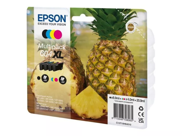 Cartouche d'encre couleur 604XL Premium pour Epson XP-2200 XP-2205 XP-3200  +q