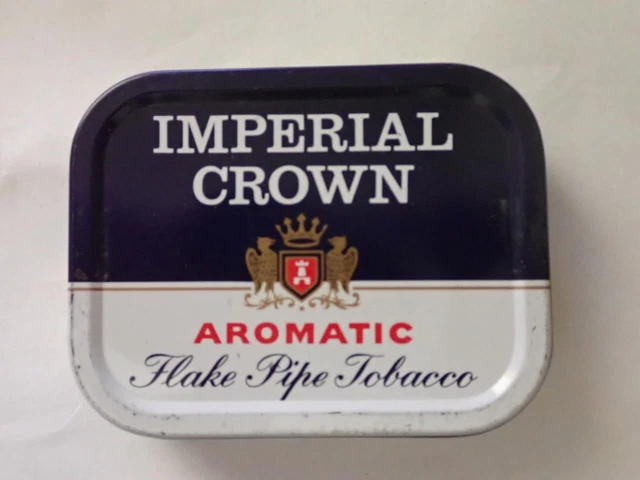 IMPERIAL CROWN AROMATIC FLAKE PIPE TOBACCO TIN c1960s WD & HO WILLS SYDNEY  AUST $20.00