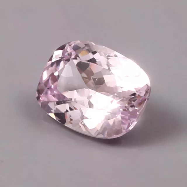 AAA Natural Flawless Violet Pink Morganite Cushion Cut Loose Gemstone 7.70 Ct 3