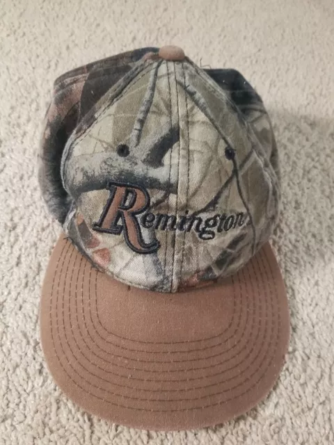 Remington Camo Hat Cap Adult One Size Adjustable Strap Embroidered Hunting Mens