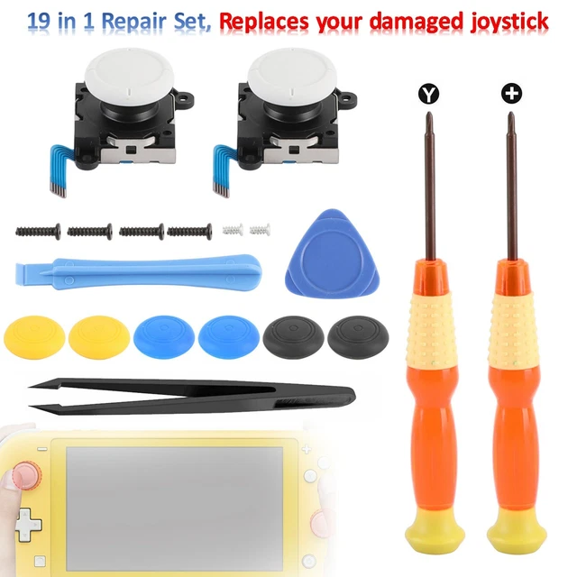 19IN1 REPAIR SET 3D Analog Sensor Stick + Tool Fit for Switch Lite