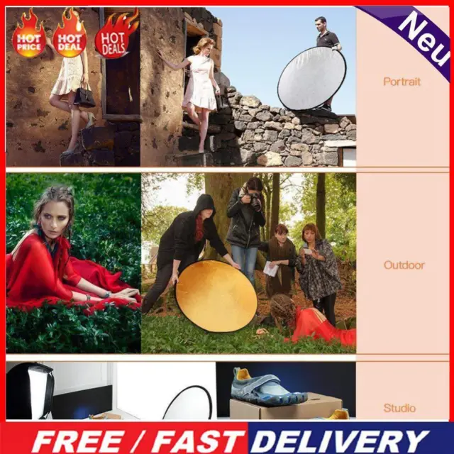 5 in 1 Multi Disc Photography Studio Photo Collapsible Light Reflector Diffuser