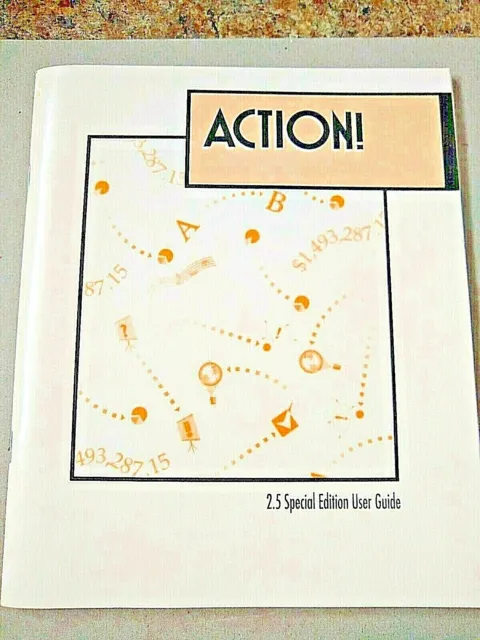 VINTAGE 1990s MACROMEDIA ACTION 2.5 SPECIAL EDITION USER GUIDE