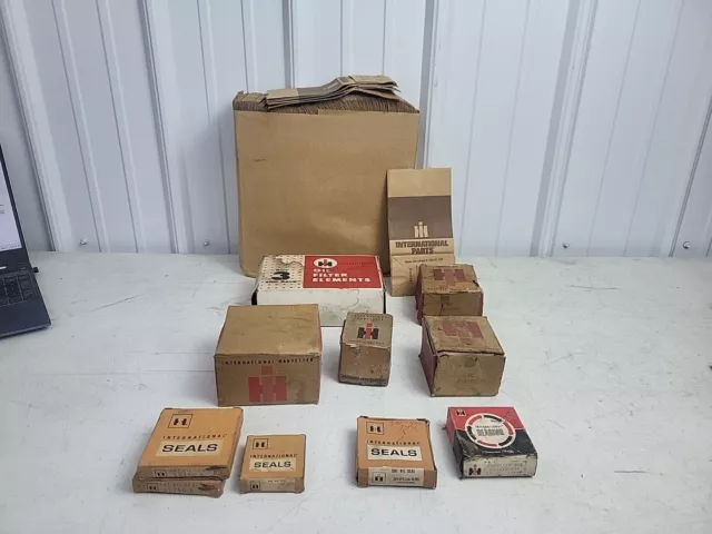 Group Of International Harvester IH Parts And Baggies With Original Boxes!