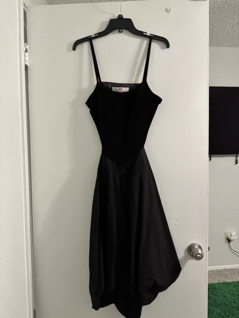 Comme des garçons H&M Black Dress Velvet Corset