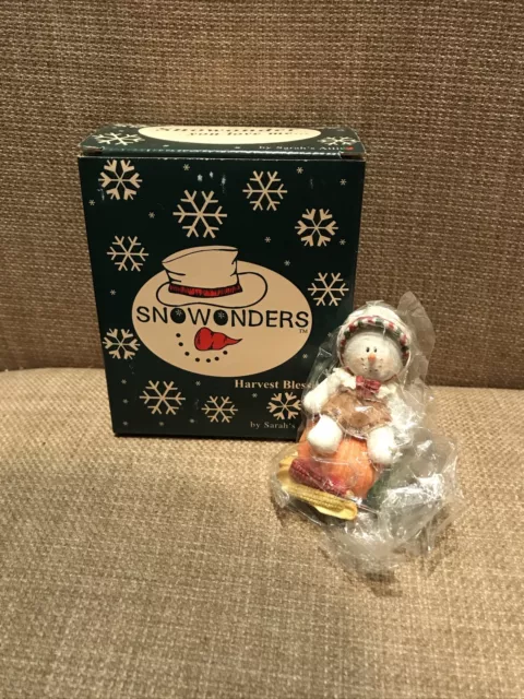 Sarah's Attic Snowonders "Patty Pilgrim" Snowman In Box