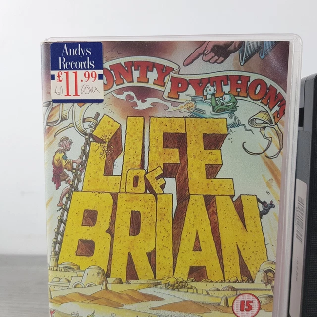 LIFE OF BRIAN VHS Tape Monty Python's Flying Circus Video Cassette VCR