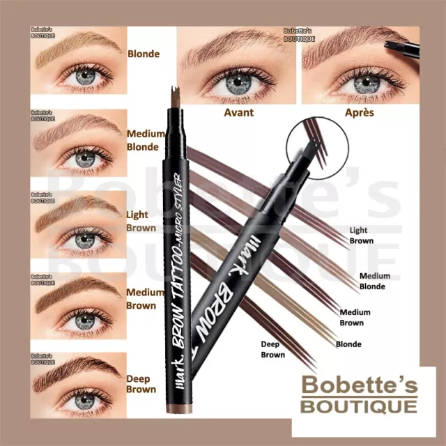 SOURCILS DÉFINITION STYLO TATOUAGE SEMI PERMANENT LONGUE DURÉE AVON 5 Coloris